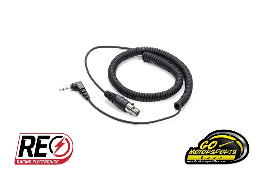 R.E. Racing Electronics | Headset Cable - Listen Only 1/8" Male Mono To 5-Pin 1