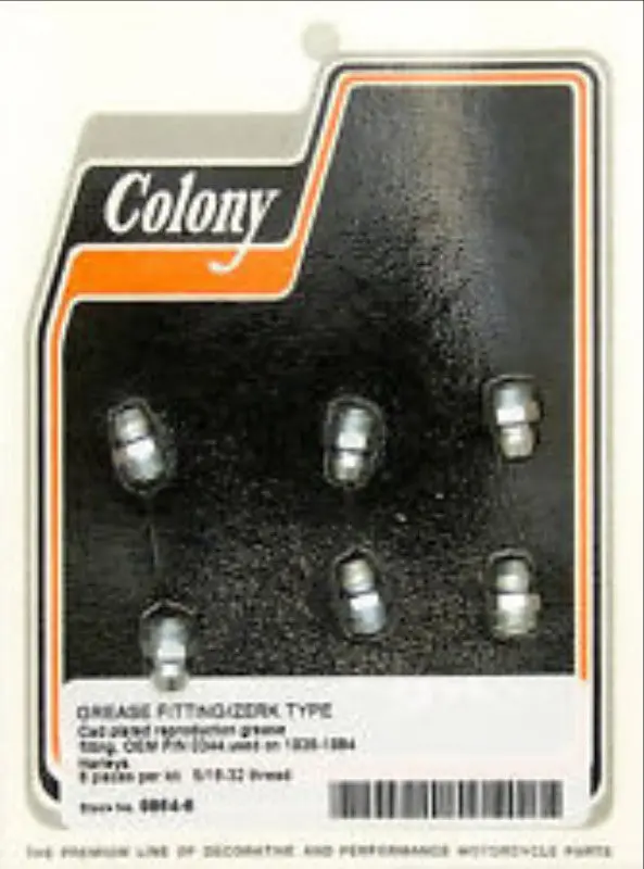 9851 Or O344 Grease Zerk Kit Of 6 Colony 1