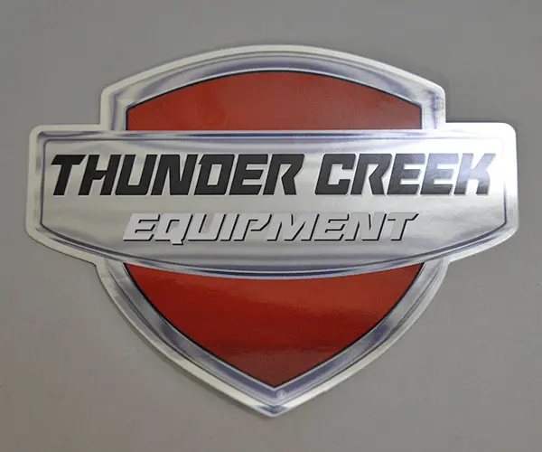 Classic Chrome Logo Sticker 1