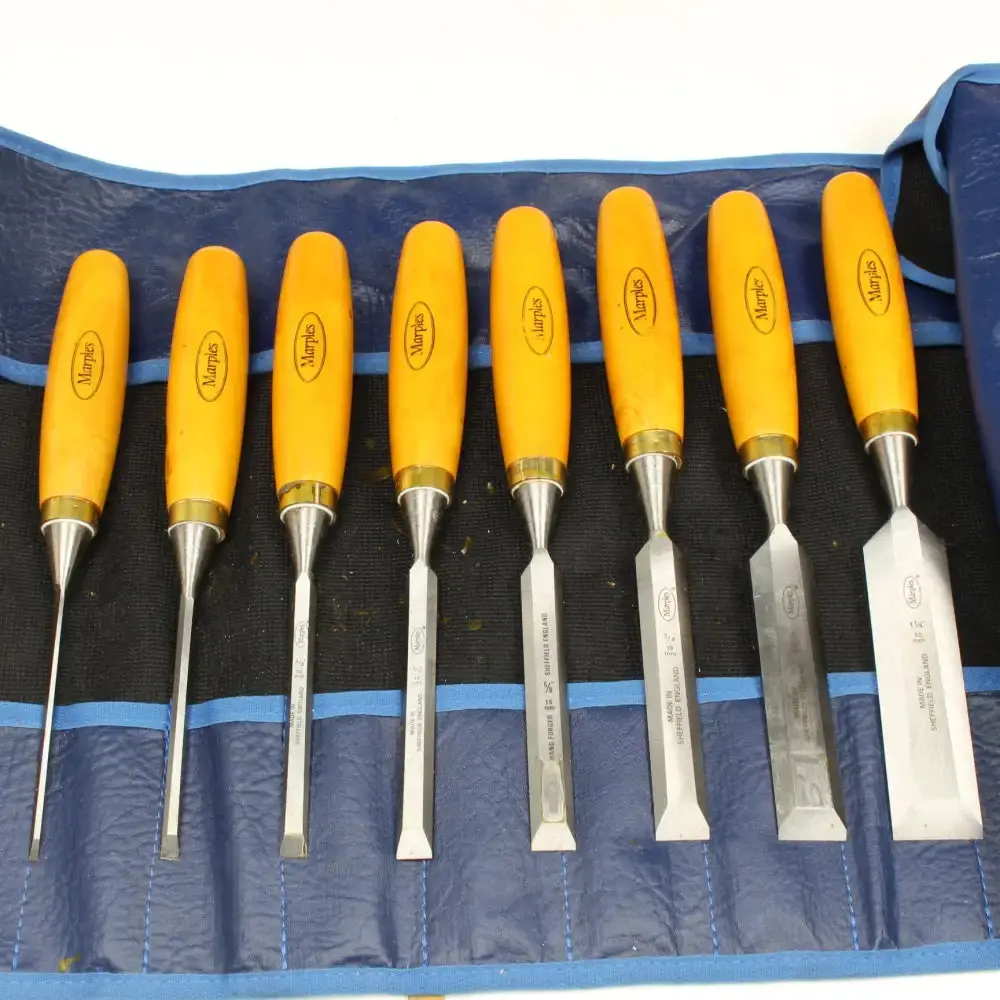 Sold - 8-Piece Marples Bevel Edge Chisels Set (Boxwood) 2