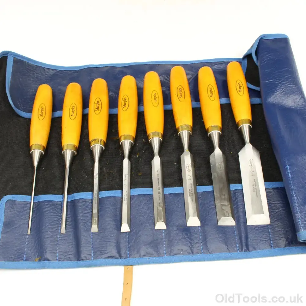 Sold - 8-Piece Marples Bevel Edge Chisels Set (Boxwood) 1