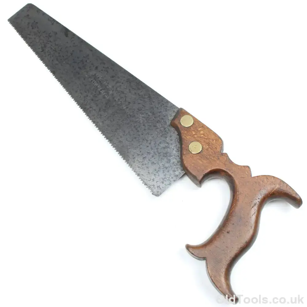 Sold - Old Bowdon (Sheffield) Tiny Hand Saw - 10” - 11Tpi (Beech) 1