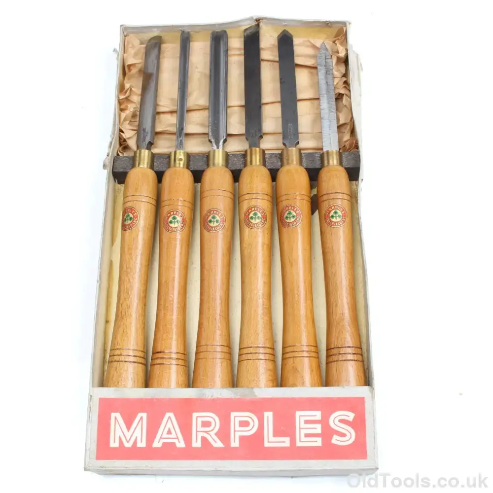 Sold - Old Wm Marples Woodturning Tools Set - Uk Only 1