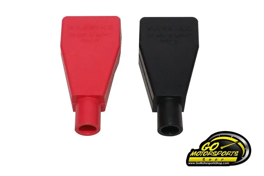 Stock Battery Terminal Covers (Black & Red) | Legend Car & Bandolero 1