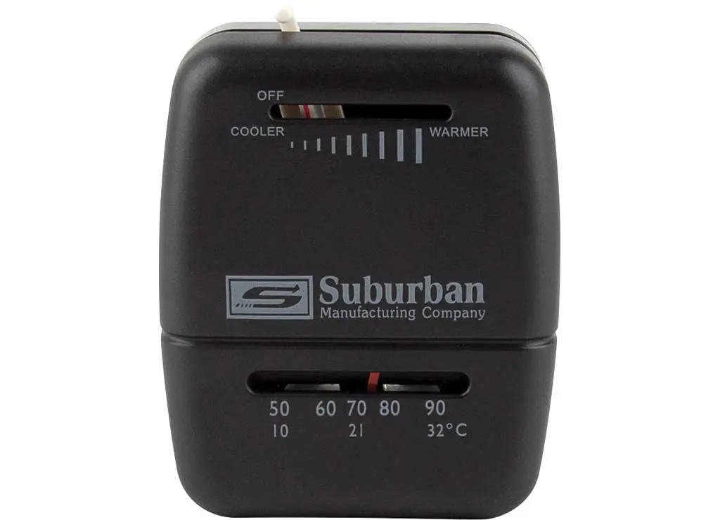 Suburban 161210 Rv Wall Thermostat - Black 1