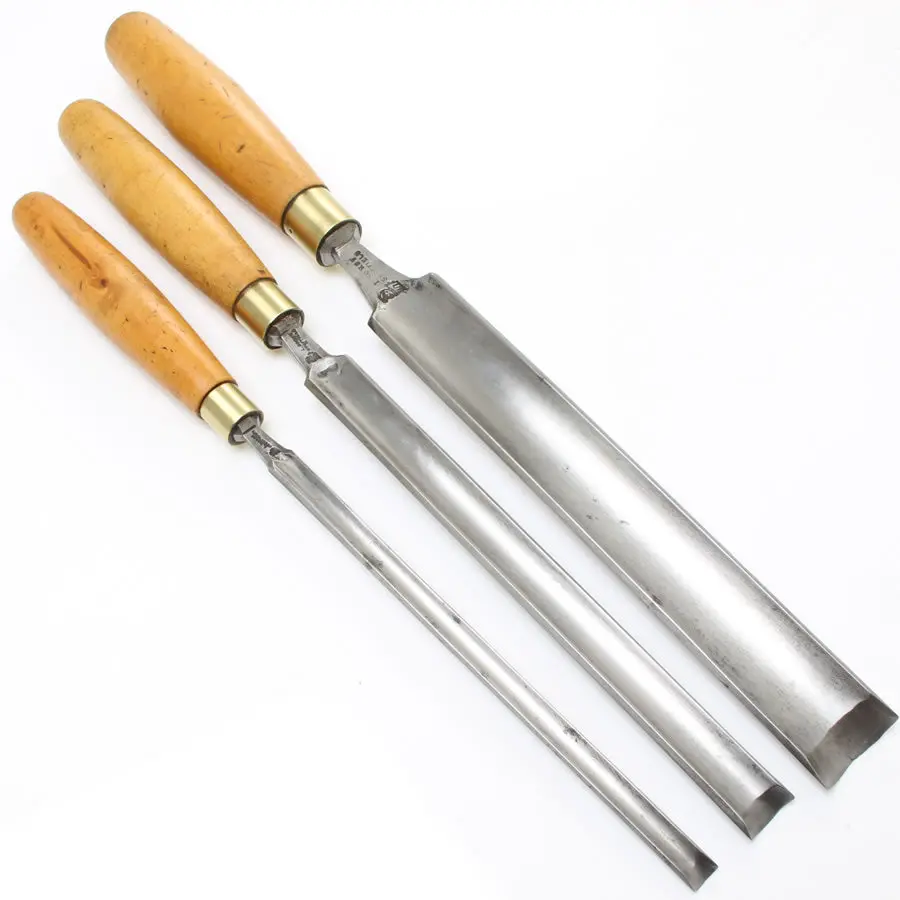 Sold - 3X I Sorby Paring Gouges Set – Boxwood 1