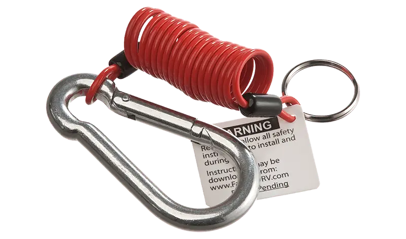 Trailer Breakaway System Switch; Zip; With 6 Foot Cable 1