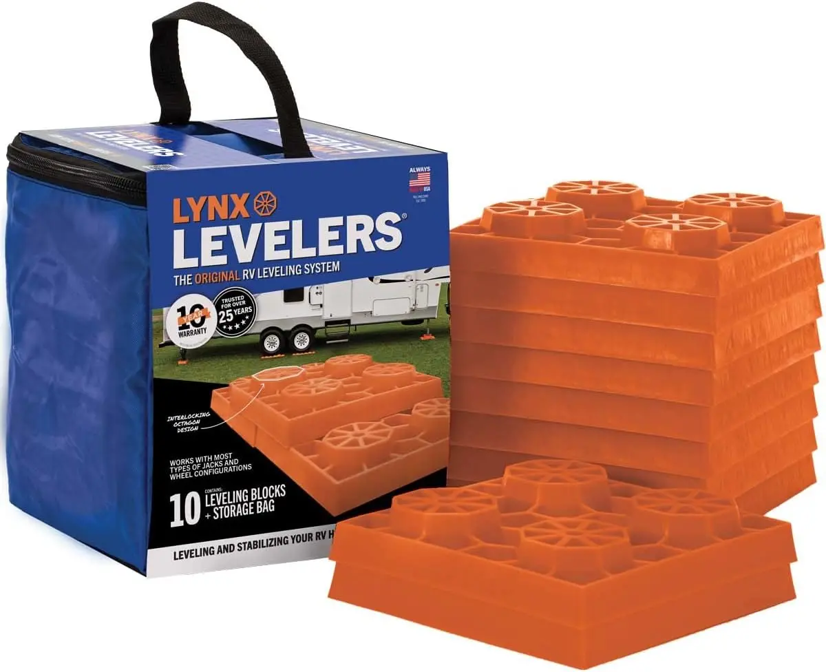 Tri-Lynx 00015 Lynx Leveler For Rv Leveling Block With Nylon Storage Case, (Pack Of 10) 1