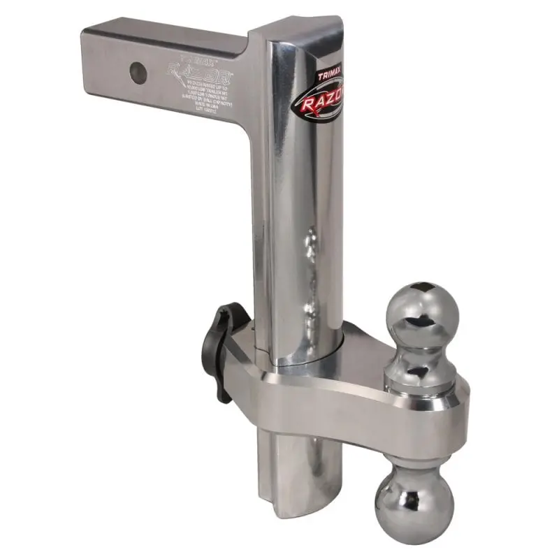 Trimax Trz12al 12" Aluminum Drop Hitch - Dual Hitch Ball Included 1