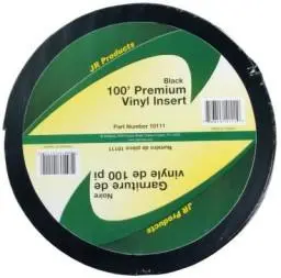 Jr Products Vinyl Insert Molding Black 10111 1" X 100' 1