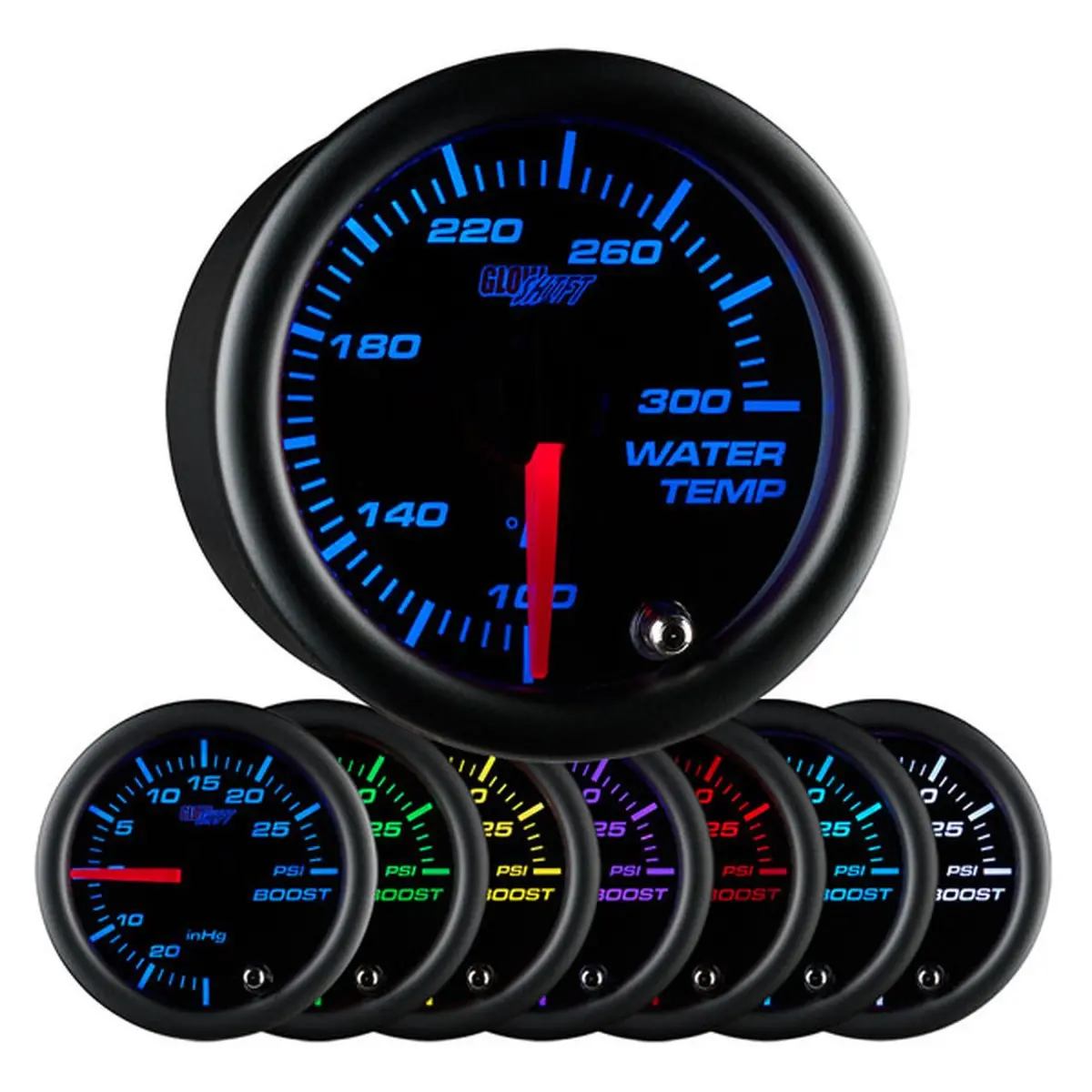 Water Temp Gauge For Fz09 / Mt09 | Black Dial Multicolor Gauges 1