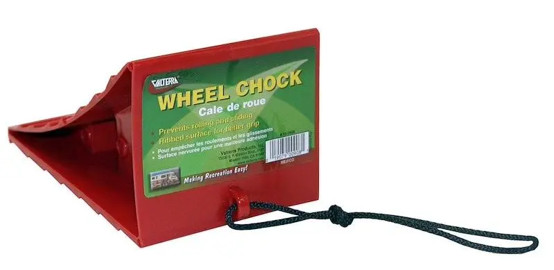 Wheel Chock; Red; Plastic; Single 1