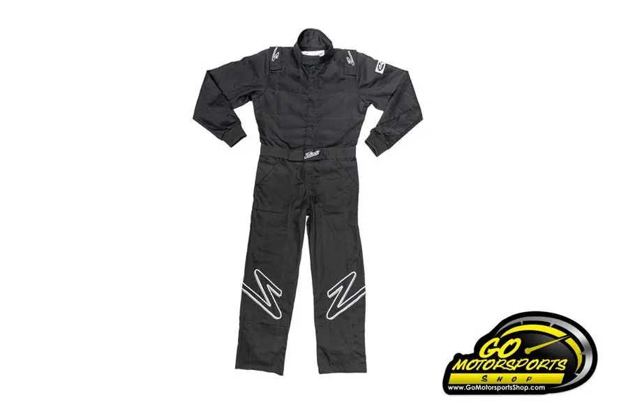 Zamp Zr-10 Youth Racing Suit (Sfi 3.2A/1, Single Layer, Fire Retardant Fabric, Black,) 1
