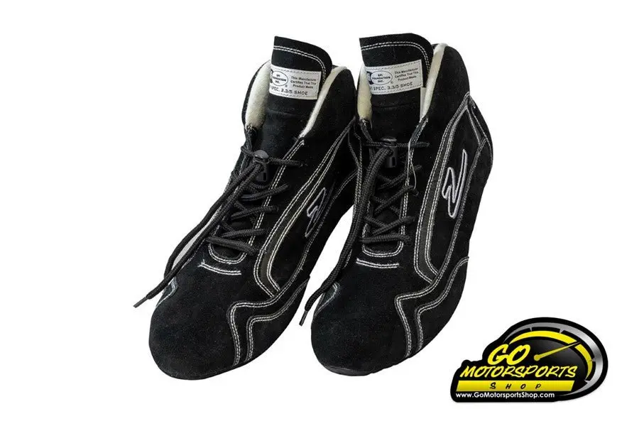 Zamp Zr-30 Driving Shoe (Sfi 3.3/5, Mid-Top, Suede Outer, Rubber Sole, Fire Retardant Nmx Inner, Black) 1