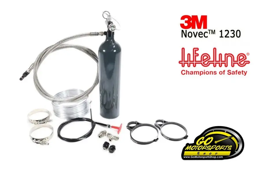 Zero 360 Fire Suppression System, Inex Approved, Sfi 17.1, 5.0 Lb Bottle - Mechanical + Single Auto Activation 1