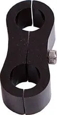 Billet Aluminum Dual Hose Separator – Black Anodized, -15An 1