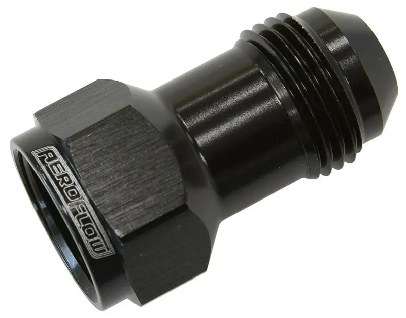 12An Male-To-Male Straight Extension Fitting – Black Anodized 1