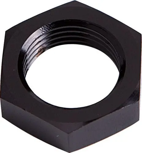 An-10 Bulkhead Nut – Black Anodized (Af924-10Blk) 1