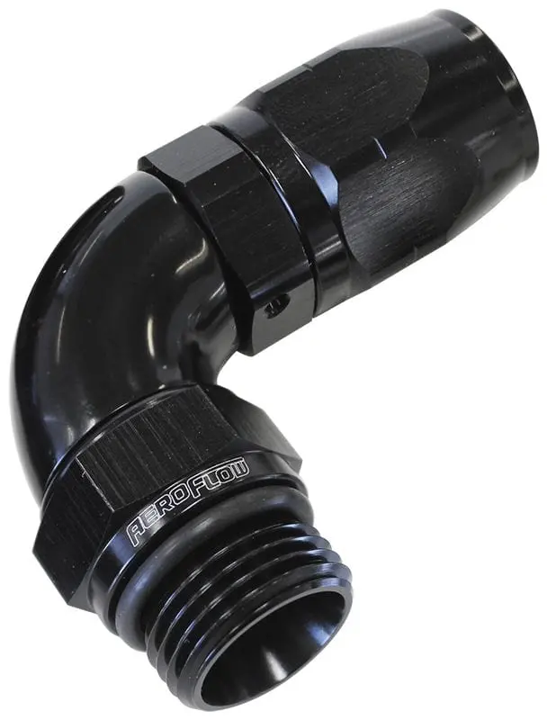 90° Male Orb Swivel Hose Fitting – -10 Orb To -10An (Black Anodized) 1