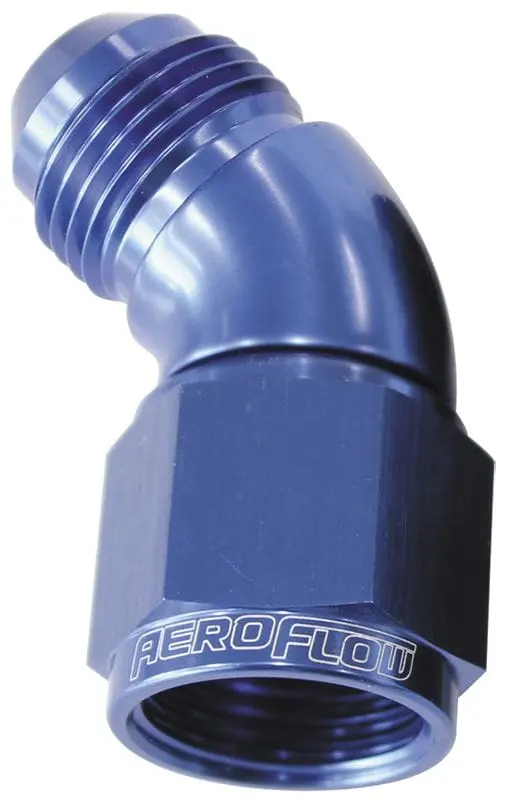 45-Degree Full-Flow Swivel Fitting — -6An Female/Male Flare (Af542-06) 1