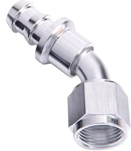 400 Series 45° Push-Lock Hose Fitting – -6An Swivel End (Af402-06S) 1