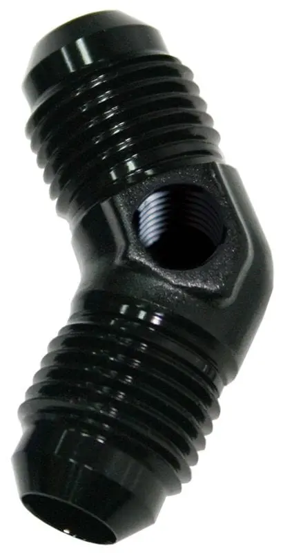 45-Degree Male Flare An-8 Union Fitting – Black Anodized (Af827-08Pblk) 1