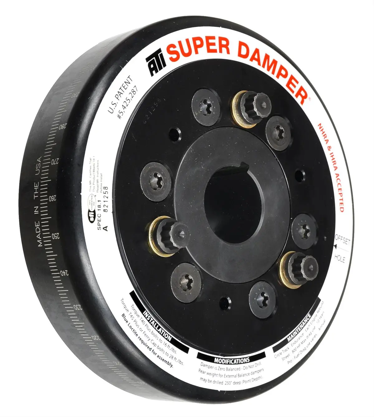 Ati 917410 Super Damper Harmonic Balancer – Standard Diameter 1
