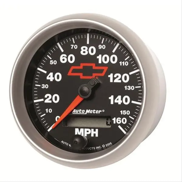 Autometer Sport-Comp Ii Analog Gauge Kit - Chevy Red Bowtie Design 1