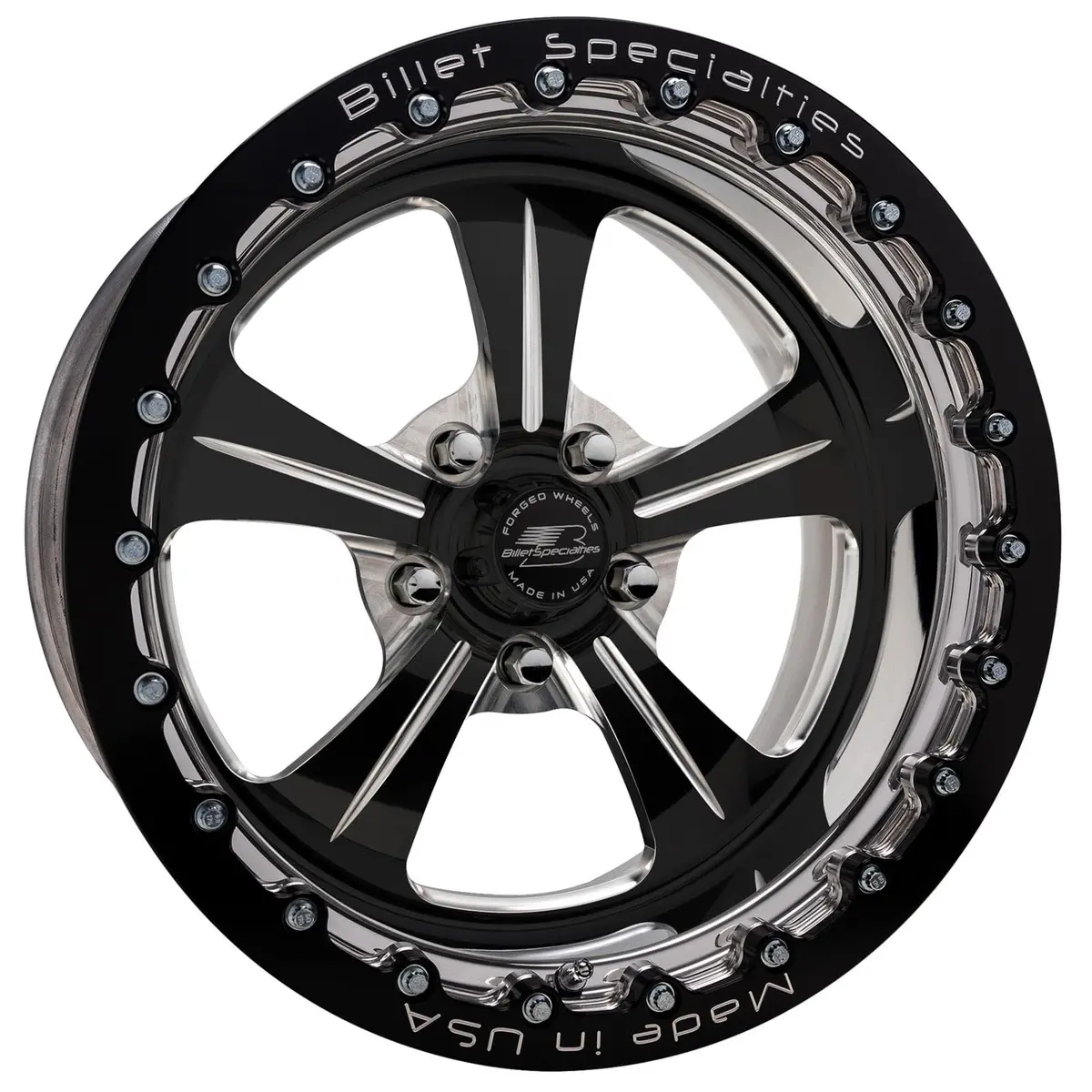 Billet Specialties Amcb70Sb514 Fineline Single Beadlock Wheel – Black Satin Finish 1