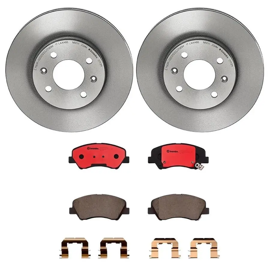 Brembo Kt00890 High-Performance Brake Pad And Rotor Kit 1
