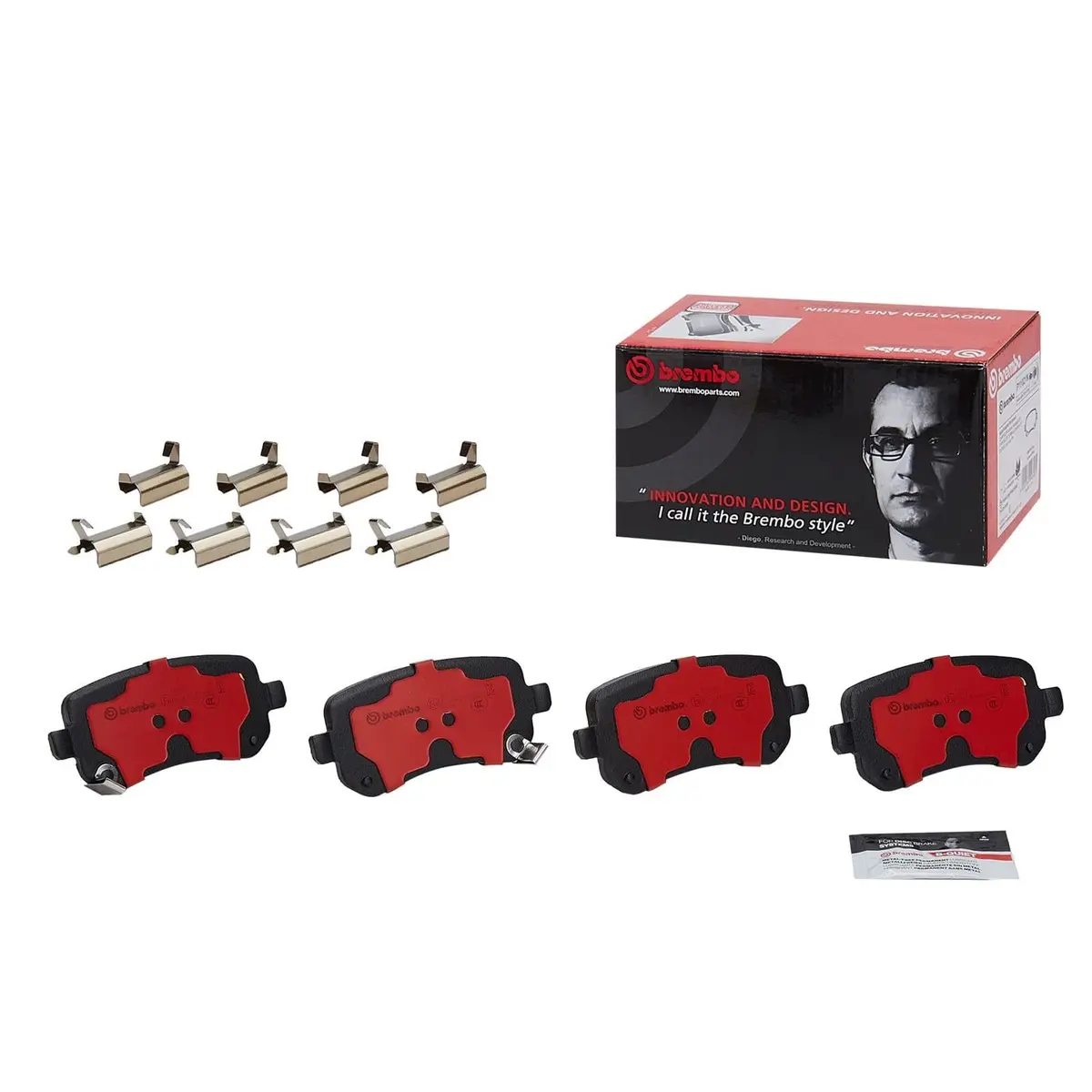 Brembo P11021N Nao Ceramic Brake Pads For Track & Street 1
