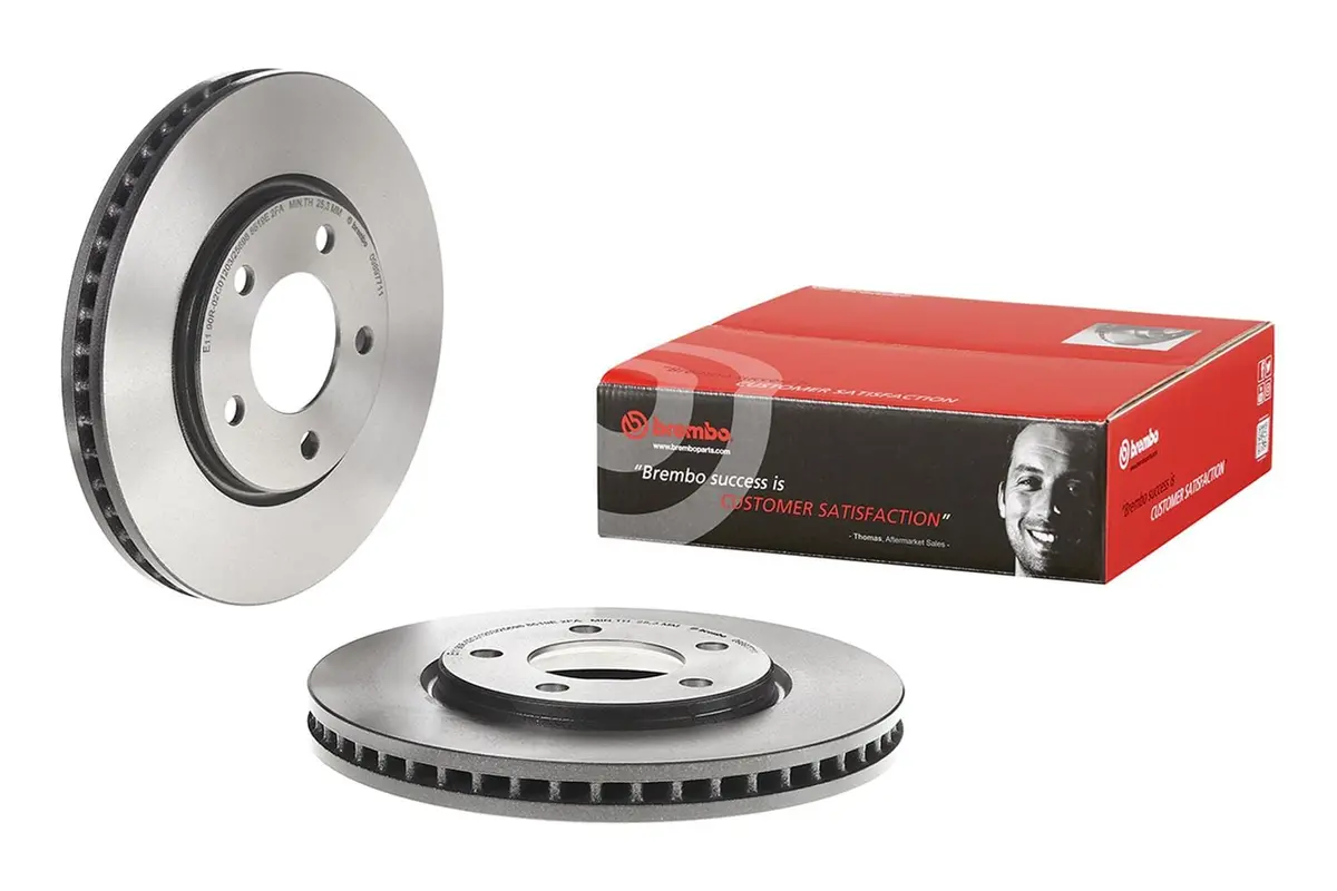 Brembo 09.8977.11 Premium Uv-Coated Brake Rotors – Drilled & Slotted 1