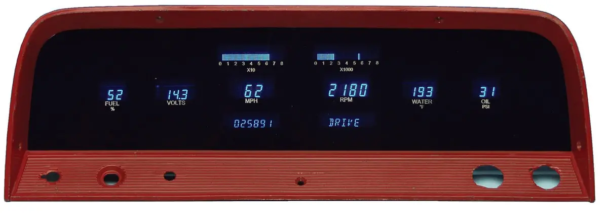 Dakota Digital Vfd3-64C-Pu-Z Direct-Fit Led Gauge Kit For Pickup Trucks 1
