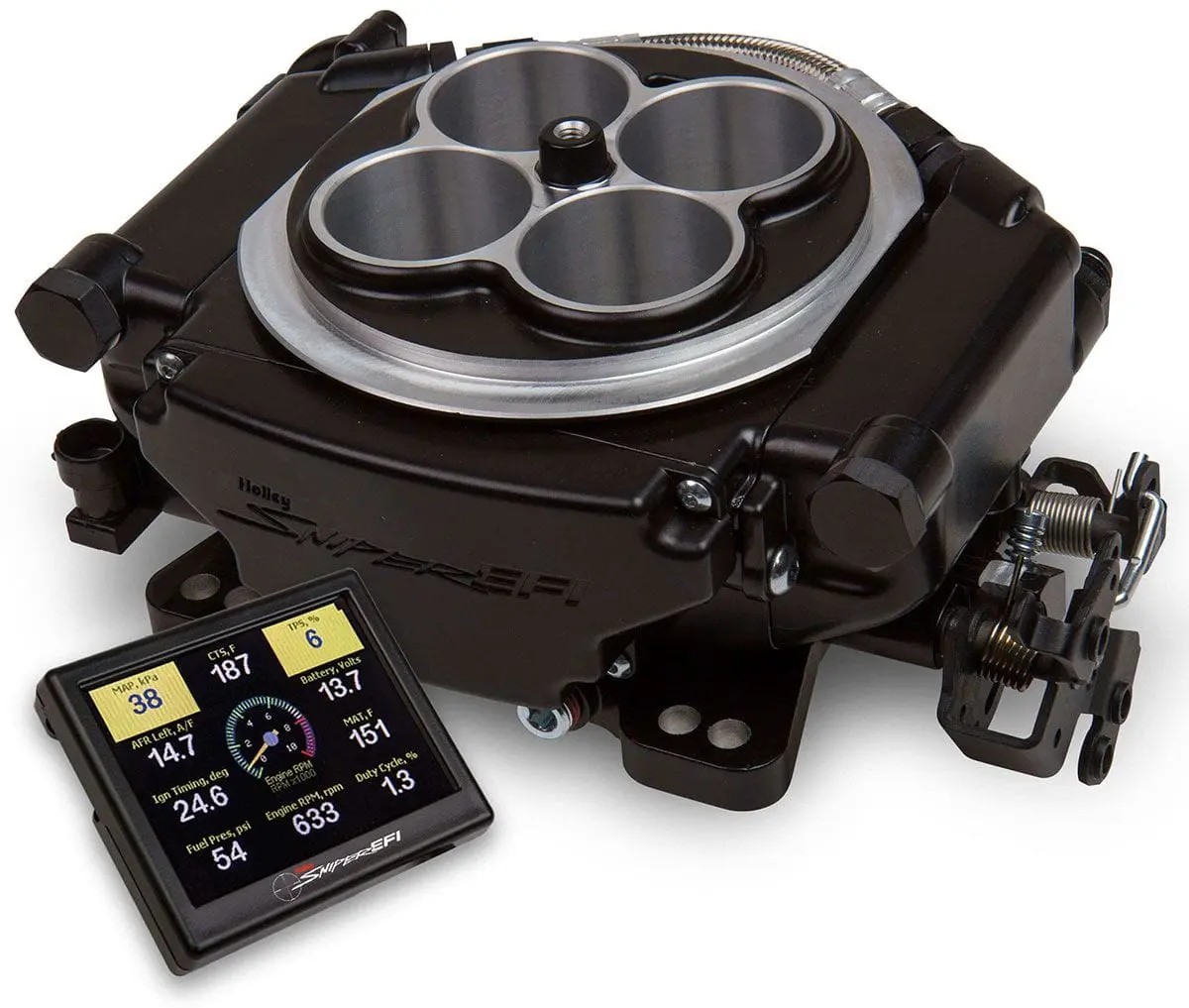Sniper Efi Ho550-519 Self-Tuning 4-Barrel Throttle Body System – Black Anodized 1