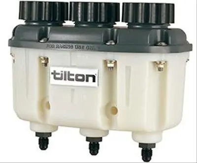 Tilton 72-577 Three-Chamber Plastic Brake Fluid Reservoir 1