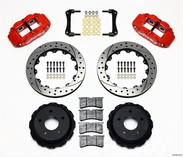 Wilwood 140-9830-Dr Forged Narrow Superlite 4R Rear Big Brake Parking Kit 2